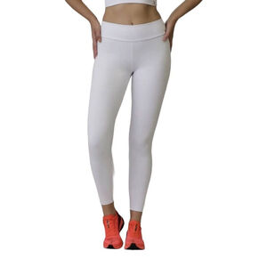 Cajubrasil Women's Size M High Waist White Athletic Leggings New